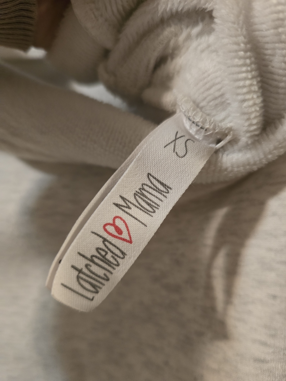 Latched Mama Babywearing Sweatshirt XS in Oatmeal - Picture 9 of 14